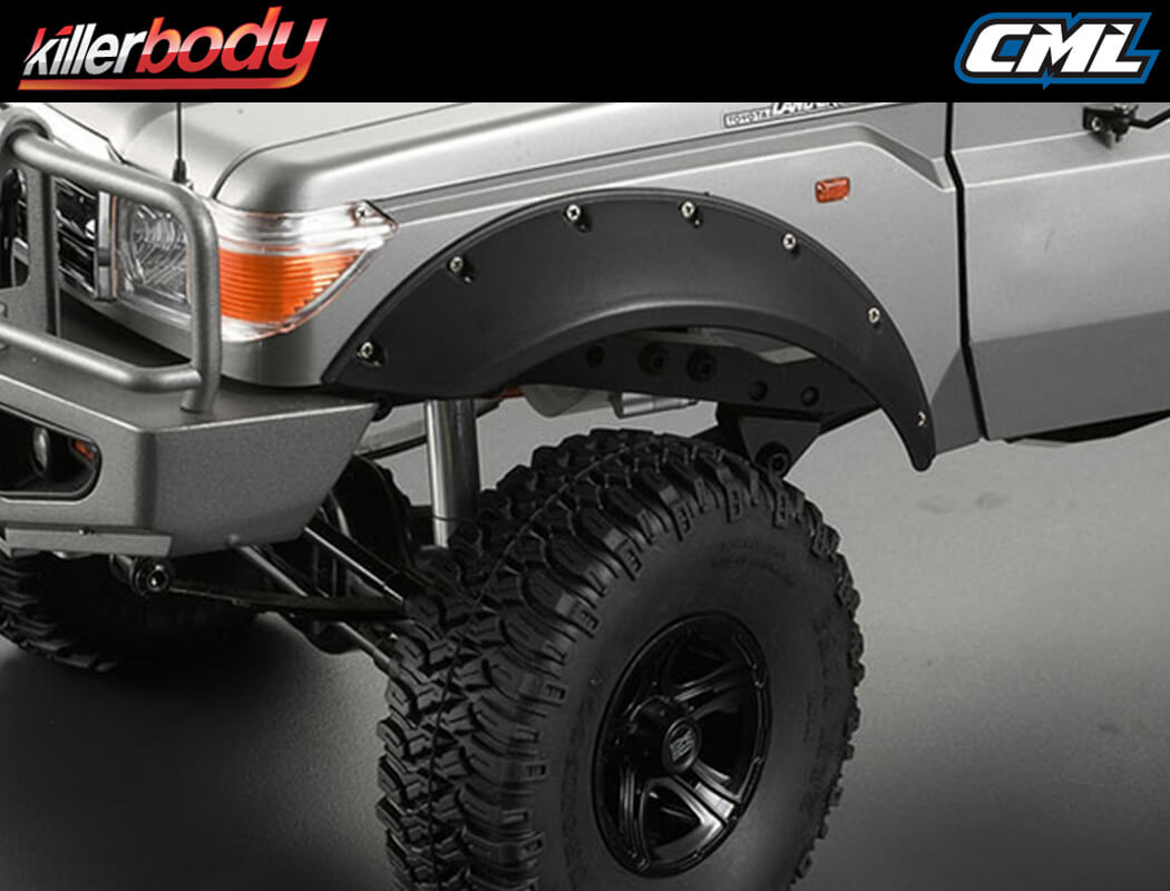 KILLERBODY LC70 FRONT WHEEL ARCHES (3.75" TYRE) FOR KB48601