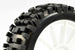 FASTRAX 1/8 PREMOUNTED BUGGY TYRES 'ROCK-BLOCK/12 SPOKE'