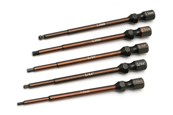 TEAM ASSOCIATED FACTORY TEAM 5-PIECE 1/4" POWER TOOL TIPS SET