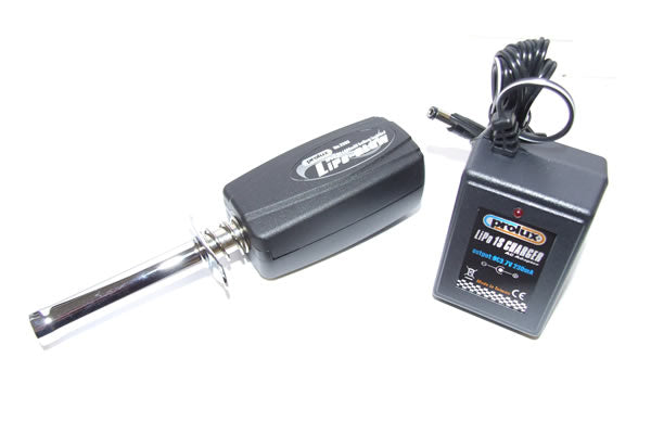 PROLUX LIPO GLOW IGNITOR W/LED INDICATOR & UK CHARGER