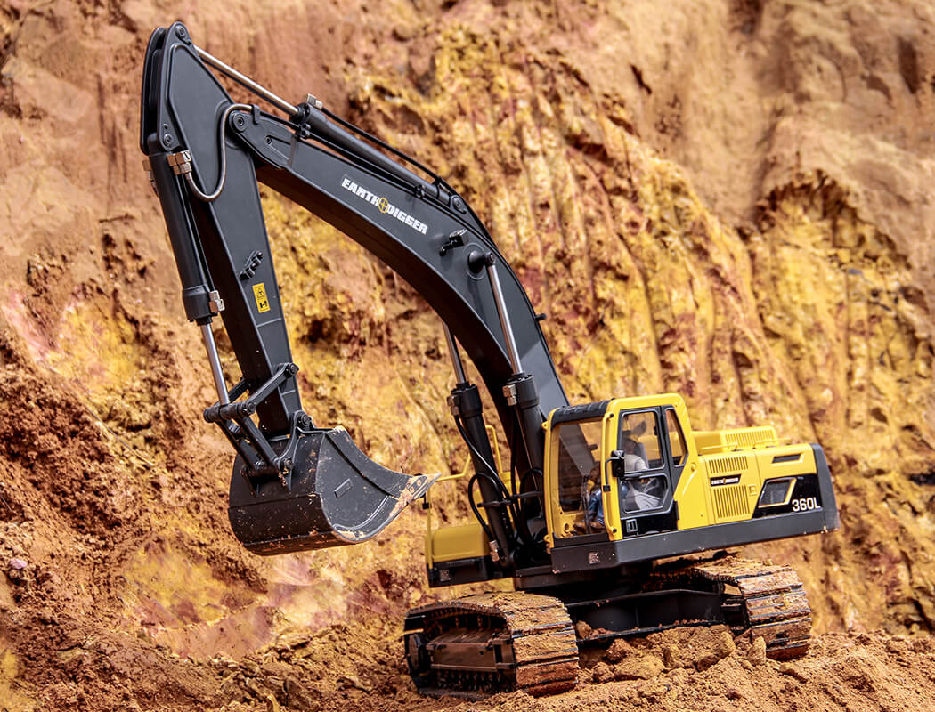 RC4WD 1/14 SCALE RTR EARTH DIGGER 360L HYDRAULIC EXCAVATOR (YELLOW)
