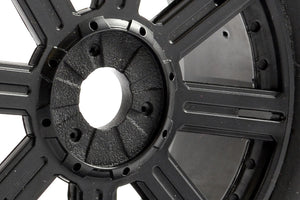 FASTRAX 1/8 EAGLE TREAD MOUNTED ON 8-SPOKE BLACK (PR)