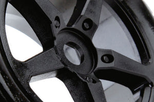FASTRAX 1/8 TRUGGY ARROW MTD ON 5-SPOKE WHITE 0 OFFSET(PR)