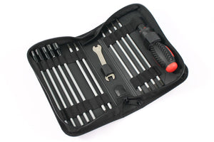FASTRAX 19-IN-1 TOOL BAG 3XSLOT, 3X PH 6XHEX, 4XNUT 1X 5/8MM WRENCH