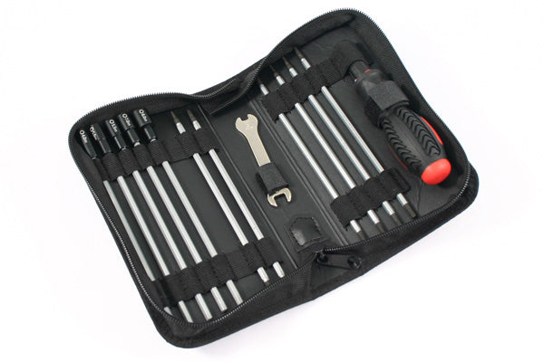 FASTRAX 19-IN-1 TOOL BAG 3XSLOT, 3X PH 6XHEX, 4XNUT 1X 5/8MM WRENCH