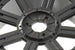 FASTRAX 1/8 ROCK BLOCK MOUNTED ON 8-SPOKE BLACK (PR)
