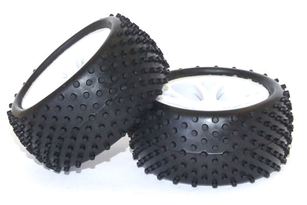 FTX VANTAGE REAR BUGGY TYRE MOUNTED ON WHEELS (PR) - BLACK