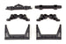ASSOCIATED CR12 SHOCK TOWERS & BUMPER MOUNTS