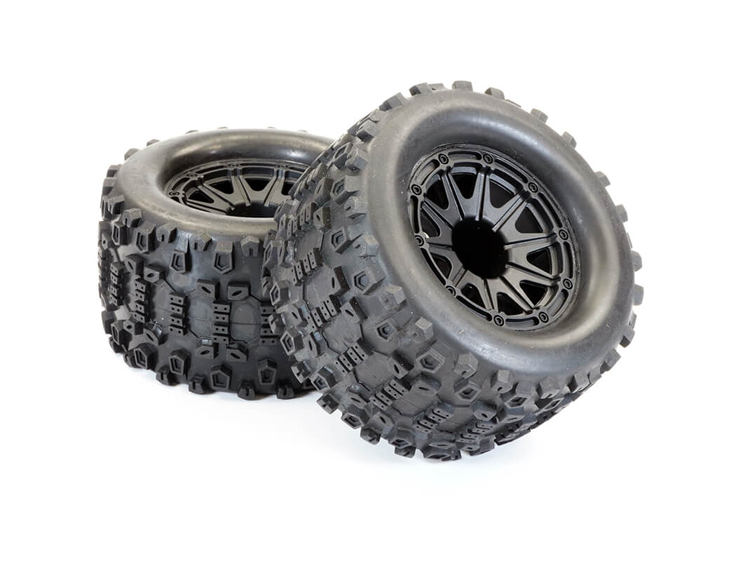 FTX RAMRAIDER GLUED TYRE & WHEEL SET (2PCS)