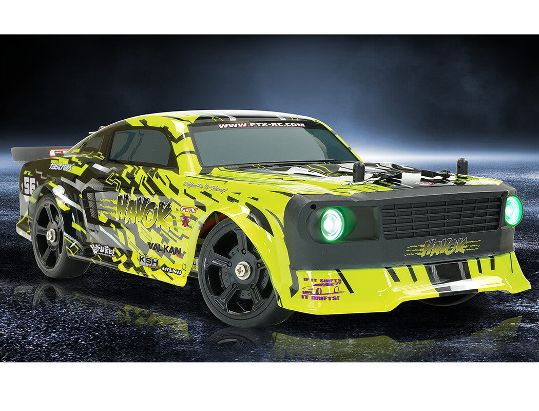 FTX HAVOK 1/14 4WD DRIFT ROADSTER CAR - YELLOW