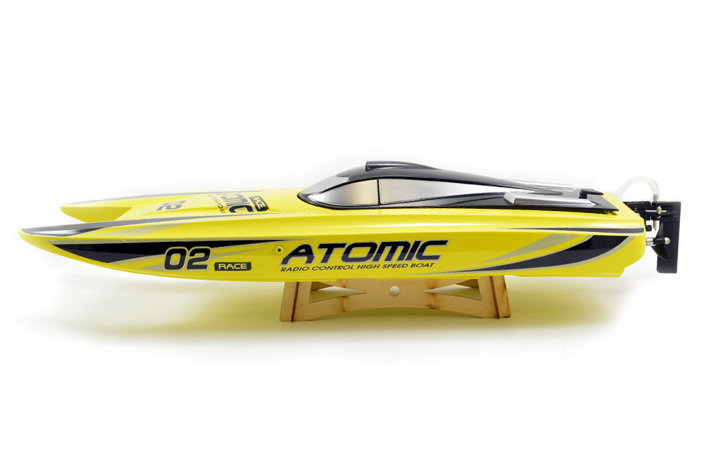 VOLANTEX RACENT ATOMIC 70CM EU B/LESS RACEBOAT RTR COMBO(YEL) (EUROPEAN PLUG)