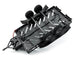 FASTRAX DUAL-AXLE TRAILER W/RAMPS & LEDS (MED 1/12-1/18) - BLACK