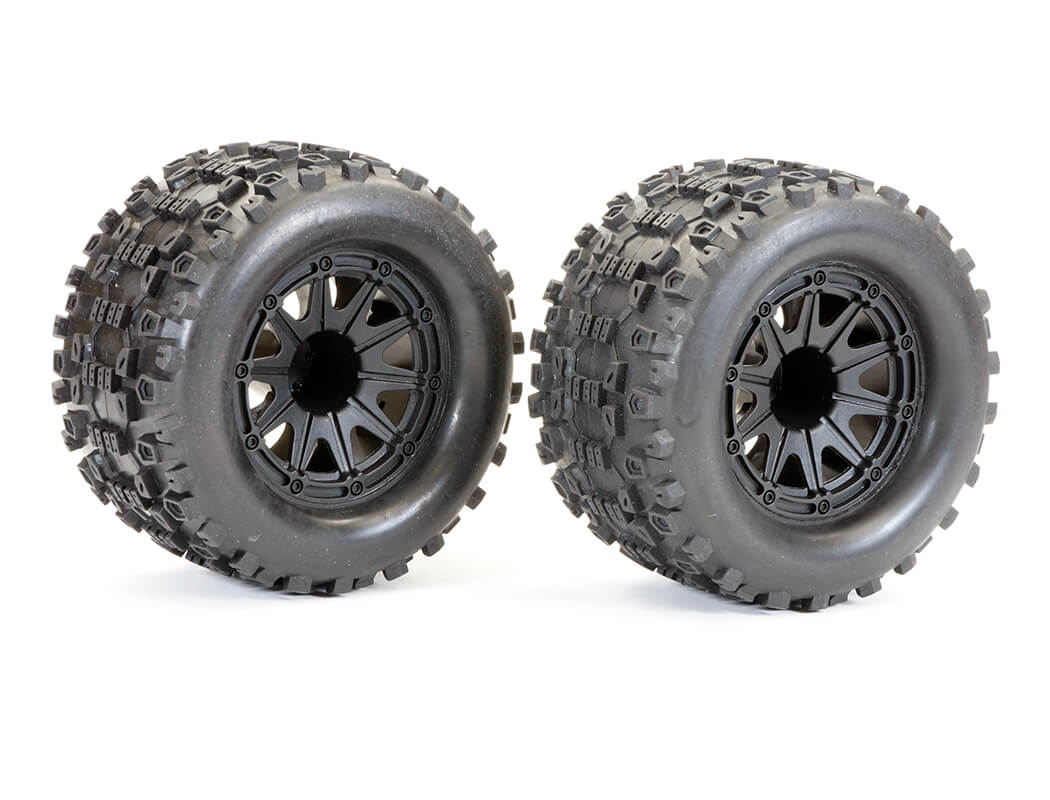 FTX RAMRAIDER GLUED TYRE & WHEEL SET (2PCS)