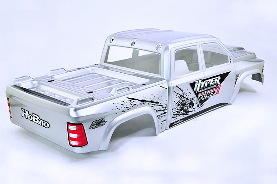 HOBAO HYPER MT PLUS II PRINTED BODY SHELL - SILVER WHITE