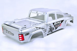 HOBAO HYPER MT PLUS II PRINTED BODY SHELL - SILVER WHITE