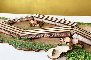 CRAWLER PARK AXES CROSSING OBSTACLE FOR 1/24 RC CRAWLER PARK CIRCUIT