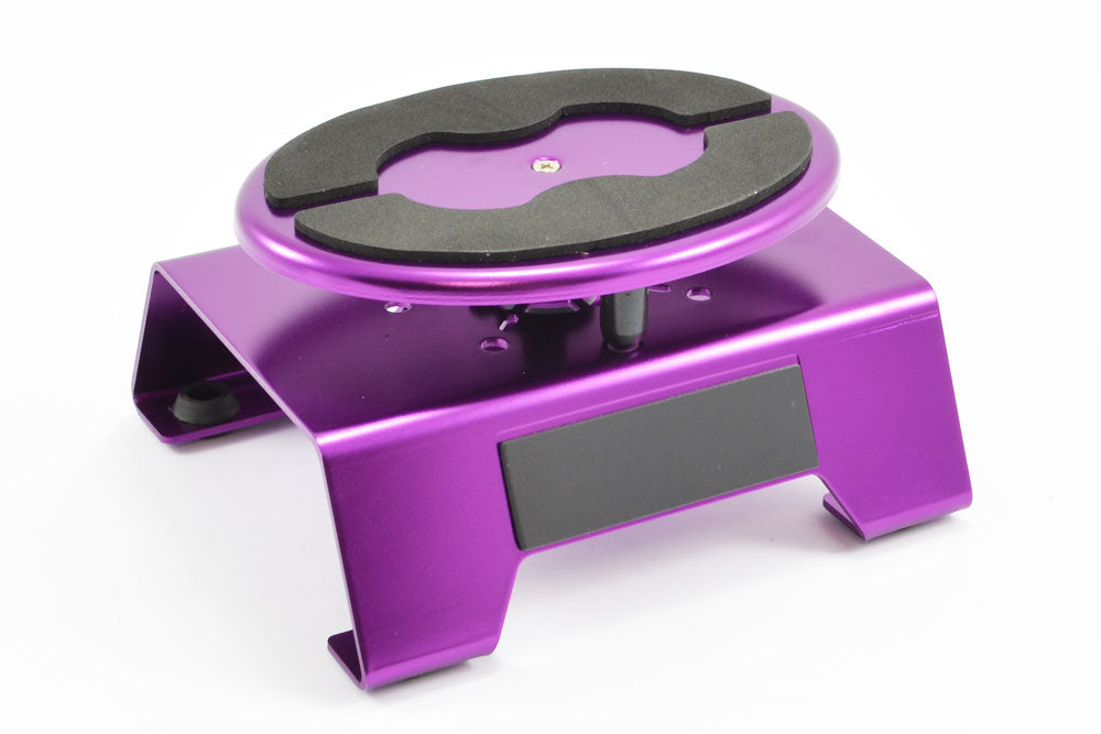 FASTRAX PURPLE ALUM LOCKING ROTATING CAR MAINTENANCE STAND W/MAGNET