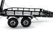 FASTRAX DUAL-AXLE TRAILER W/RAMPS & LEDS (MED 1/12-1/18) - BLACK