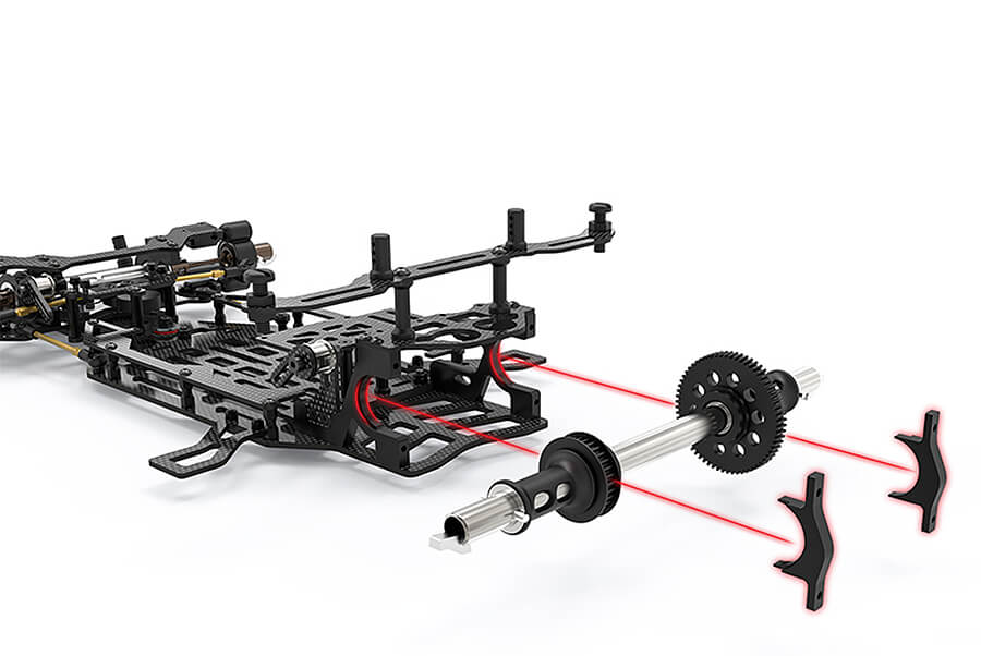 CORALLY SSX823 CAR KIT CHASSIS KIT ONLY, NO ELEC /BODY/TYRES