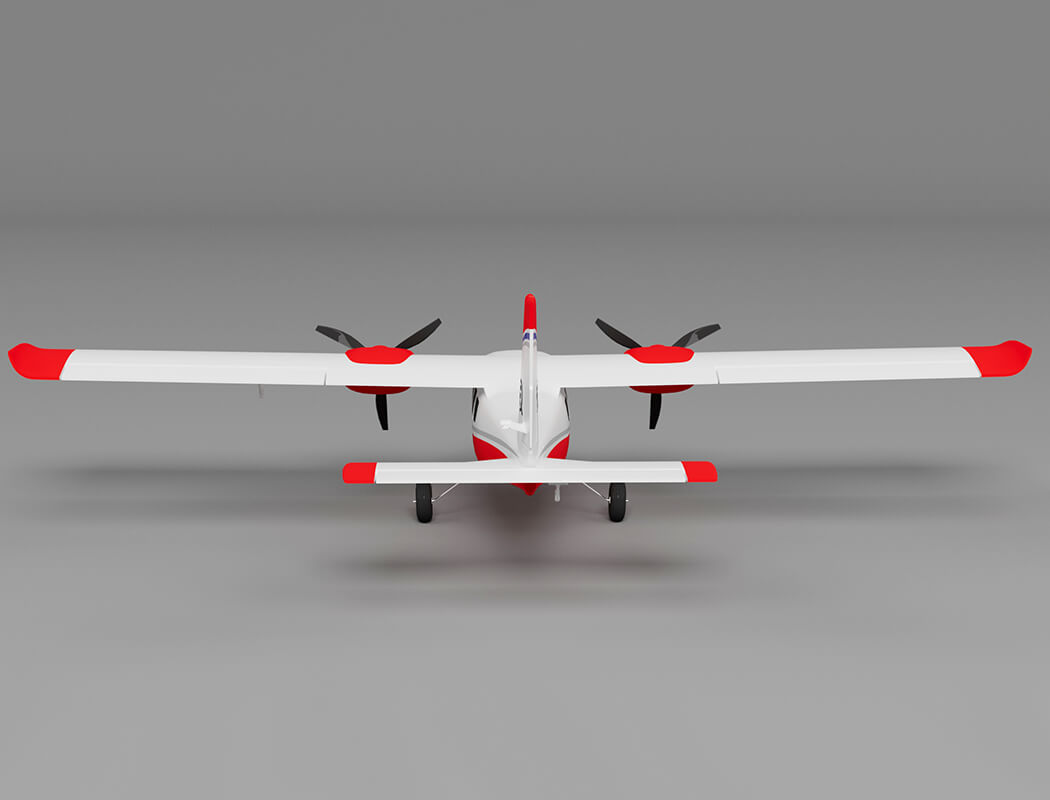 XFLY P68 TWIN 850MM WINGSPAN WITHOUT TX/RX/BATTERY - RED