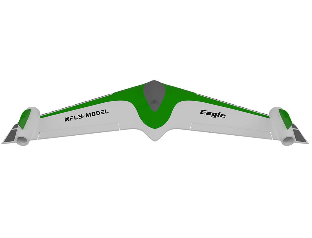 XFLY EAGLE 40MM EDF FLYING WING WITHOUT TX/RX/BATTERY WITH GYRO - GREEN