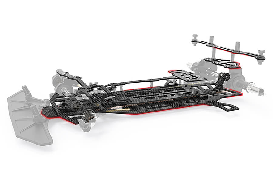 CORALLY SSX823 CAR KIT CHASSIS KIT ONLY, NO ELEC /BODY/TYRES