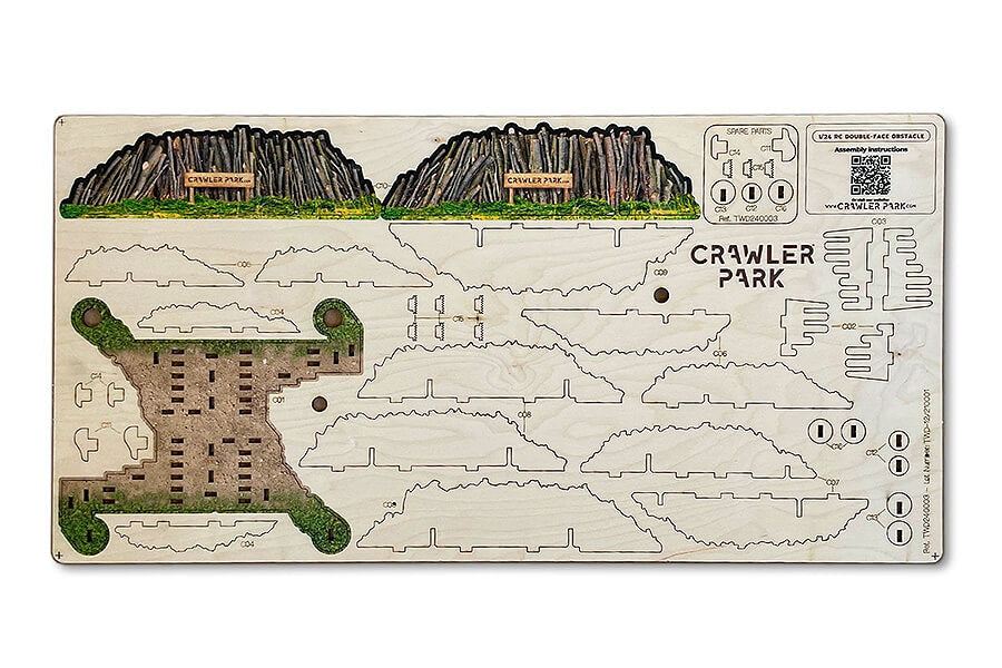 CRAWLER PARK KIT OF 5 OBSTACLES FOR 1/24 RC CRAWLER PARK CIRCUIT