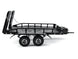 FASTRAX DUAL-AXLE TRAILER W/RAMPS & LEDS (MED 1/12-1/18) - BLACK