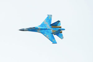 XFLY TWIN 50MM SU-27 EDF 750MM JET WITHOUT TX/RX/BATT - BLUE CAMO