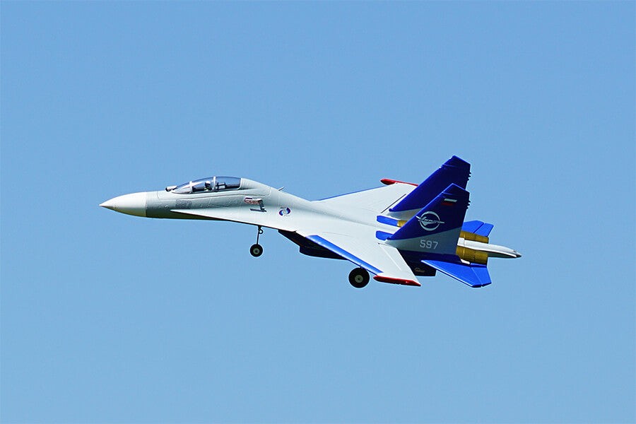 XFLY TWIN 50MM SU-27 EDF 750MM JET W/O TX/RX/BATT - GREY