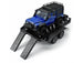 FASTRAX DUAL-AXLE TRAILER W/RAMPS & LEDS (MED 1/12-1/18) - BLACK