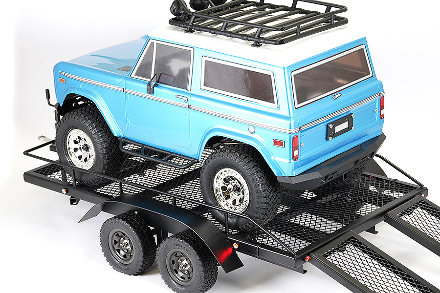 FASTRAX SCALE DUAL AXLE TRUCK CAR TRAILER W/RAMPS & LEDS