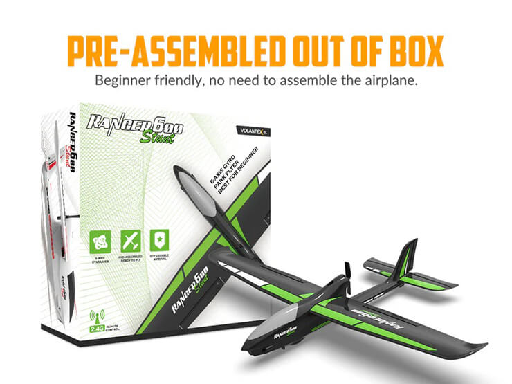 VOLANTEX RANGER 600MM STUNT EDITION 4CH GLIDER WITH GYRO EPP RTF