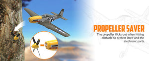 VOLANTEX P-51D MUSTANG GREEN 4CH 500MM BRUSHLESS WITH GYRO RTF