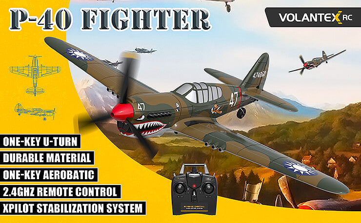 VOLANTEX P40 WARHAWK 4CH 400MM BRUSHED W/GYRO EPP RTF