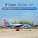 XFLY 80MM ALPHA EDF 970MM JET WITHOUT TX/RX/BATT - BLUE