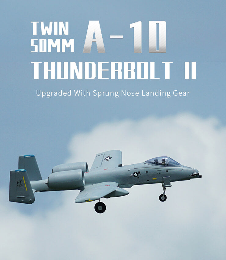 XFLY 50MM TWIN A-10 WARTHOG 1000MM WINGSPAN WITHOUT TX/RX/BATT