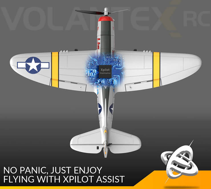 VOLANTEX P47 THUNDERBOLT 4CH 400MM BRUSHED WITH GYRO EPP RTF