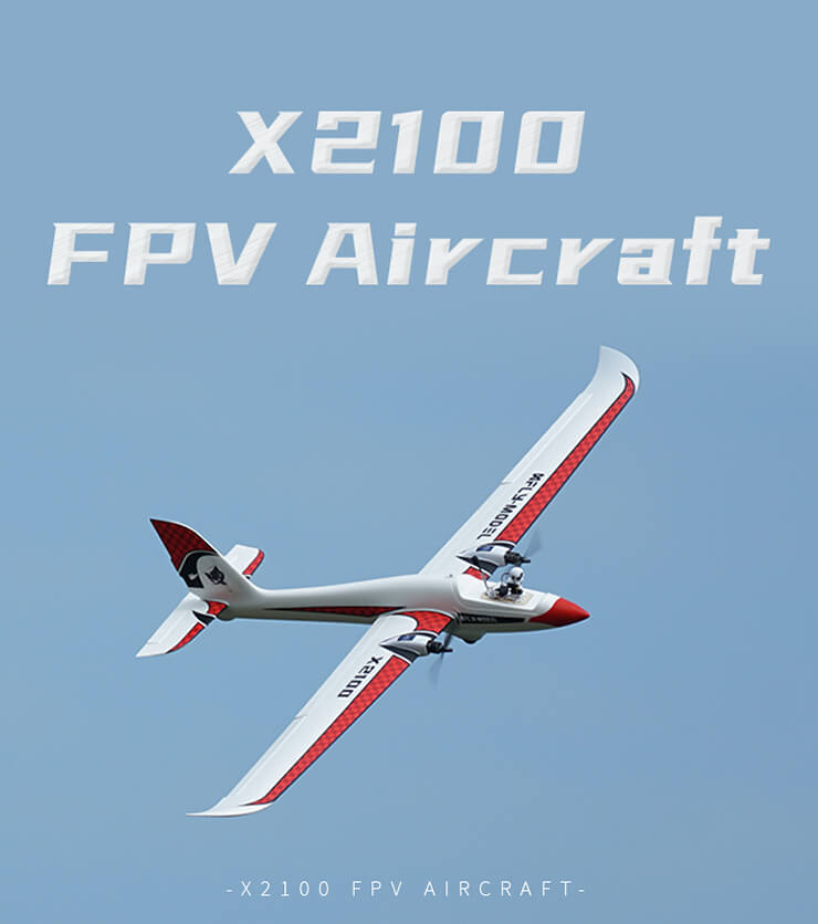 XFLY SWIFT X2100 TWIN GLIDER WITHOUT TX/RX/BATT
