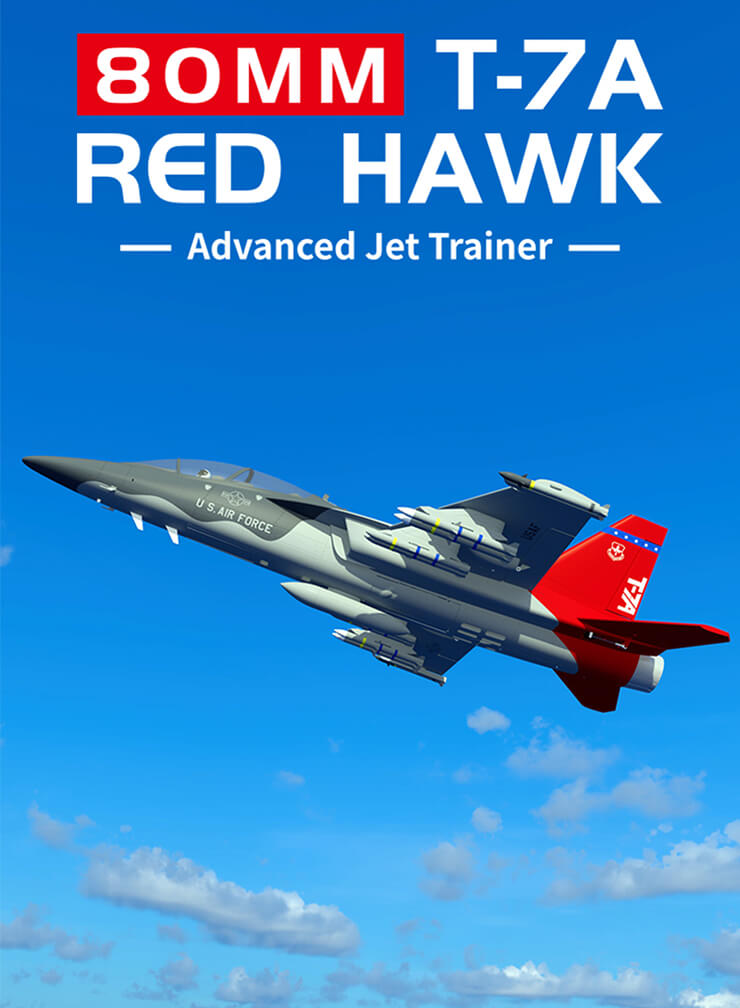 XFLY EDF 80MM T-7A RED HAWK W/O TX/RX/BATT