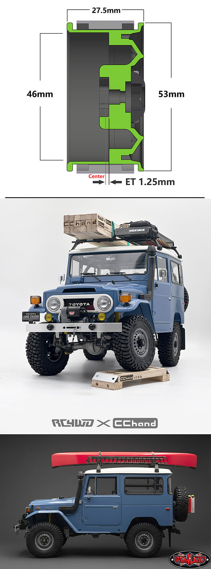 RC4WD CRUISER 1.9" BEADLOCK WHEELS