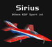 XFLY 80MM SIRIUS EDF SPORT JET 1100MM WINGSPAN WITHOUT TX/RX/BATT