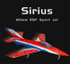 XFLY 80MM SIRIUS EDF SPORT JET 1100MM WINGSPAN WITHOUT TX/RX/BATT