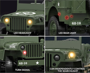 E-ZEE RC 1/10 4WD RC WILLYS JEEP WITH LED LIGHTS