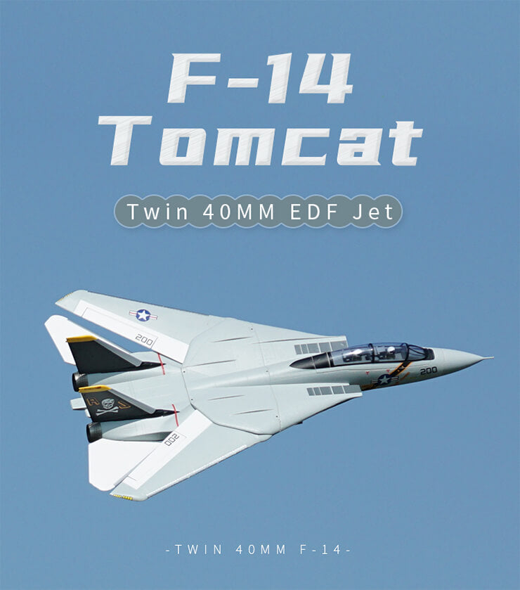 XFLY TWIN 40MM F-14 TOMCAT EDF 700MM JET WITHOUT TX/RX/BATTERY