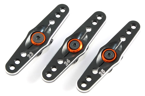 FASTRAX 23T BLACK ALUMINIUM DOUBLE SERVO HORN (KO/SANWA)