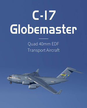 XFLY QUAD 40MM EDF GLOBEMASTER C-17 1200MM W/O TX/RX/BATT