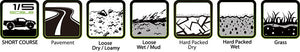 LOUISE RC SC-UPHILL 1/5 FR/RR SPORT HEX 24MM BLACK