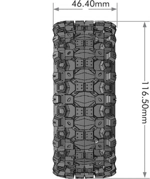 LOUISE RC B-UPHILL REMOVABLE 17MM HEX 0"& 1/2" OFFSET