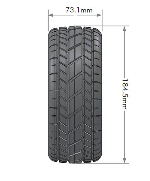 LOUISE RC SC-ROCKET 1/5 FR/RR SPORT HEX 24MM BLACK